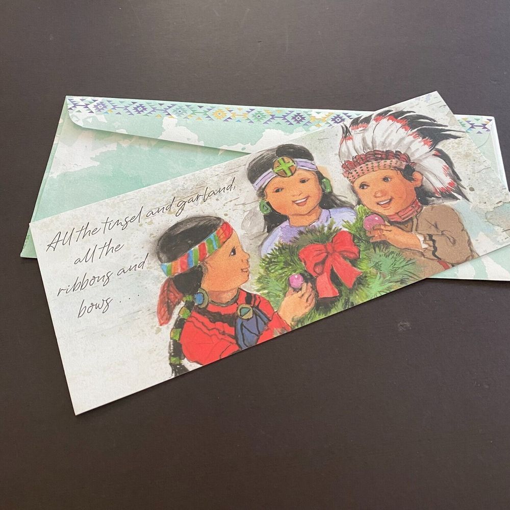 St Labre Indian School Native Americans Children Christmas Quotes Greetings Card